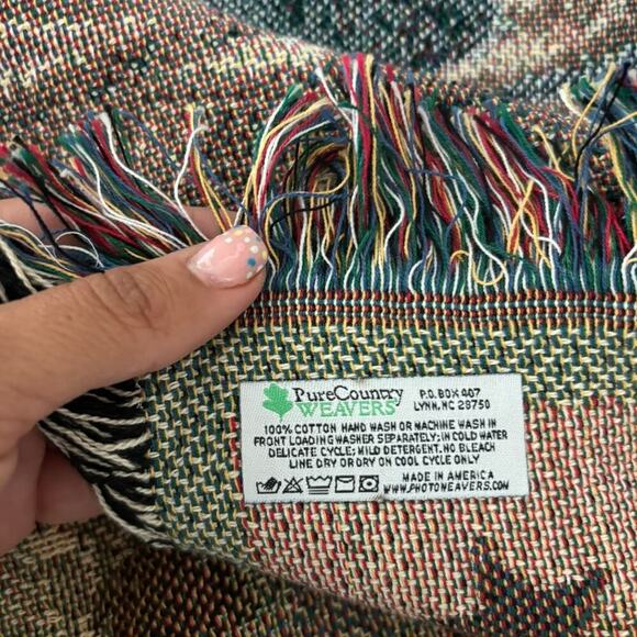 President Barack Obama Michelle Obama Woven Tapestry Throw Blanket 54" X 72" - Picture 5 of 5